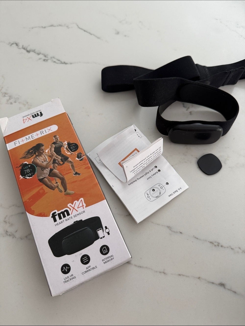 FM X4 Heart Rate Sensor Chest Strap - Black